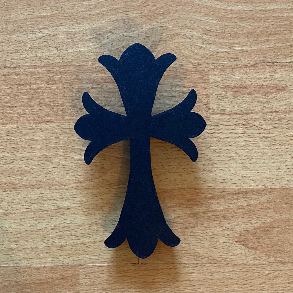 RARE Large 8” CH Black Cross Decor - Picture 6 of 9